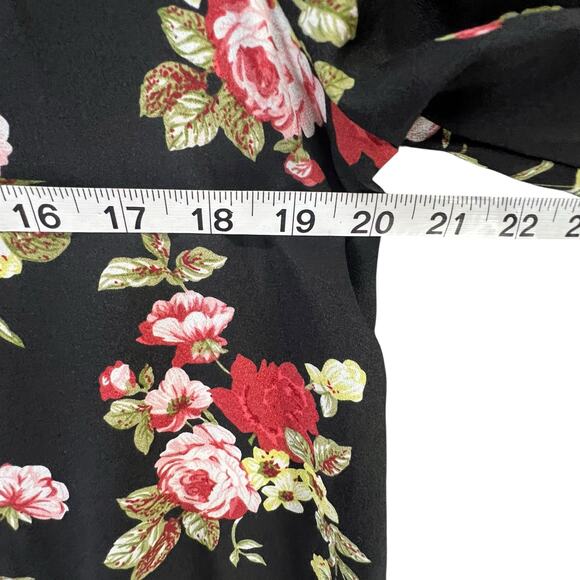 Show Me Your Mumu Kimono Womens S Black Floral Open Front Cover Up Boho Chic - Picture 5 of 10